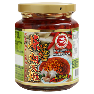 勝記大榮 蒜蓉朝天椒, 嚴選朝天辣椒和蒜頭, 台灣出產, 360g, 1罐