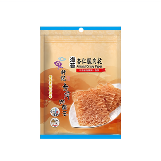 Taiwan dried meat king 軒記 台灣肉乾王 海苔杏仁脆豬肉乾, 100g, 1包
