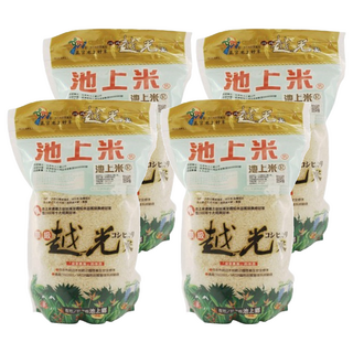 池上多力米 池上頂級越光米 台灣台東池上鄉產, 1.5公斤, 4包, 一等米