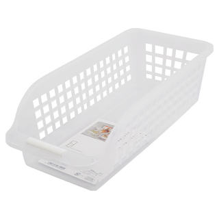 inomata 廚房收納籃 聚丙烯材質 冰箱收納 3入, 30 x 13.6 x 9cm, 透明色, 1組