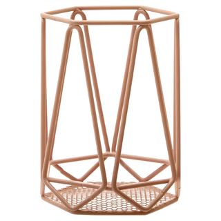 Premier Vertex 餐具瀝水收納筒, 粉末塗層鋼, 12.3 x 12.3 x 15.7cm, 粉色, 1個