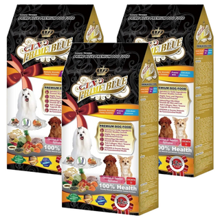 LV PRIME BLUE 藍帶 特級幼犬 狗糧 1.2kg 雞肉+鮭魚藍藻配方, 雞肉 + 鮭魚, 3袋