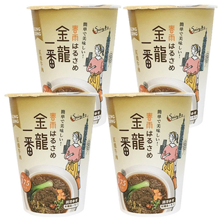 金龍一番 紅燒牛肉杯冬粉 沖泡3分鐘, 4入