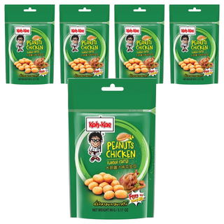 Koh-Kae 大哥花生豆, 泰國熱銷 雞汁口味, 90g, 5包