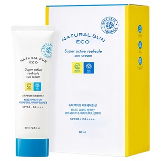 THE FACE SHOP 菲詩小舖 台灣公司貨 豔陽女神海洋友善防曬霜 SPF50+ PA+++, 80ml, 1條