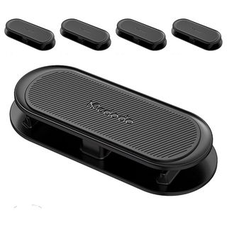 Mcdodo 麥多多 彩虹系列 多功能集線器捲線器繞線器理線器 7 x 3 x 1cm, 黑色, 5個