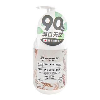 wow wow baby 汪汪寶貝 小麥蛋白水光護色寵物洗毛精-全犬 500ml, 1瓶