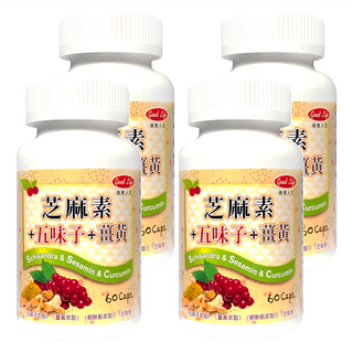 Good Life 得意人生 五味子芝麻素膠囊 600mg, 60顆, 4瓶