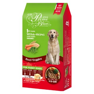 LCB 藍帶廚坊 健康挑嘴狗糧 大顆粒, 牛肉蔬果配方, 10kg, 1袋