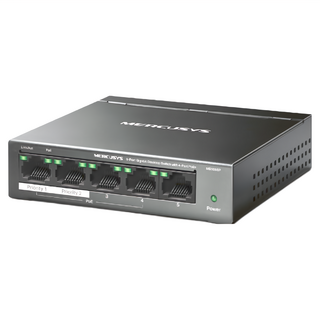 MERCUSYS 水星網路 5埠 Gigabit 含4埠POE + 網路交換器 99.8 x 98 x 25mm 原廠保固, MS105GP, 1台