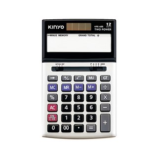 Kinyo 12位元可調式螢幕計算機 105 x 15 x 180mm 180g, KPE-688, 1個
