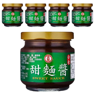 金蘭 甜麵醬，不含防腐劑，全素, 200g, 5罐