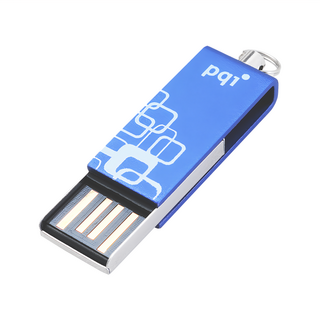 pqi 勁永 USB 2.0 隨身碟 i813L，360°旋轉設計, 4GB, 1個