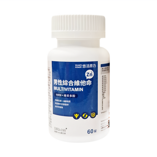 悠活原力 男性綜合維他命 + 鋅 膜衣錠 840mg, 60顆, 1罐