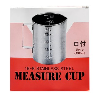 KAI 貝印 80 ST量杯, 銀色, 1L, 1個