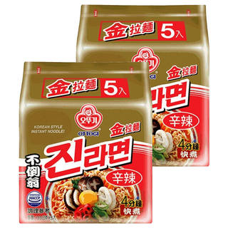 OTTOGI 不倒翁 金拉麵 辣味 120g, 10包