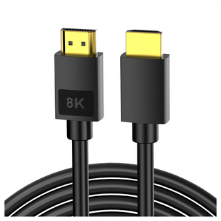 魔宙 8K 超高清劇院級無損銅芯影音傳輸線, HDMI 2.1, 1米黑色, PVC線身 柔軟耐彎折, 單一商品, 1條