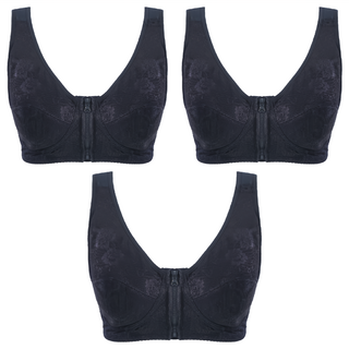 Figure Philosophy 曲線哲學 無鋼圈緹花拉鍊女胸衣 孕期 + 哺乳 #2126 3件