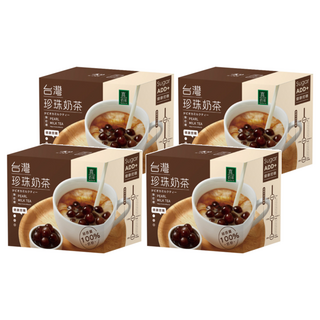 歐可茶葉 台灣珍珠奶茶 Set 30秒輕鬆泡 紐西蘭奶粉 無添加防腐劑 甜度可自行調整, 78g, 5包, 4盒