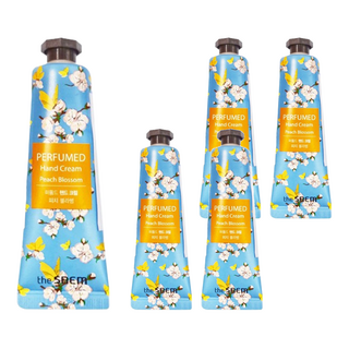 The Saem 得鮮 香氛精華滋養護手霜 桃花 Set 清爽不黏膩 快速吸收, 30ml, 5個