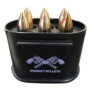 不銹鋼冰塊 子彈冰塊 彈藥箱 金色, 1組