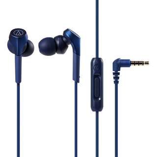 audio-technica 鐵三角 重低音耳塞式耳機 原廠保固, ATH-CKS550X, 藍色