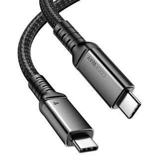 CODEWAY Thunderbolt4 雷電線雙Type-C 傳輸線, 1.2m, 單一顏色, 1條