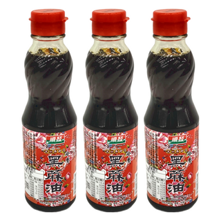 順發油品 冷壓100%黑麻油 220ml 台灣產, 3瓶