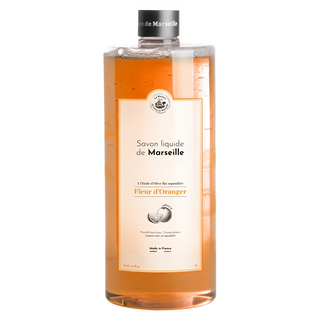 La Maison 馬賽皂之家 優雅橙花古法液體馬賽皂 - 富含植物角鯊烷 72%橄欖油黃金比例, 1L, 1瓶