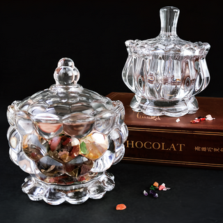 RED CHERRY PULOG Candy Box 小守財 五行消磁聚寶盒 玻璃材質, 淨化白, 1個