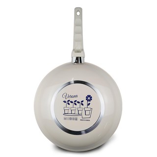 CooK&CooK 不沾炒鍋 奶油白, 28cm, 1個