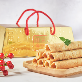 紅豆食府 蛋捲金磚禮盒 3個, 36g, 1盒