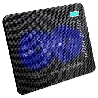 e-kit 逸奇 雙風扇超薄筆電散熱墊，雙USB孔設計，適用於15.6吋以下筆電, CKT-N192, 1個