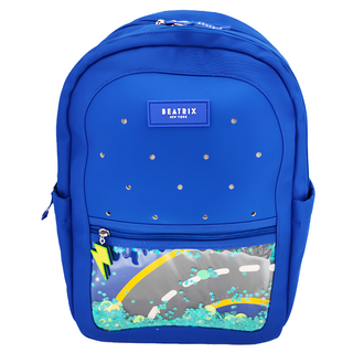 beatrix NEW YORK DONDON BAG 洞洞包 雙肩後背包 27 x 15 x 37cm, 跑道藍色