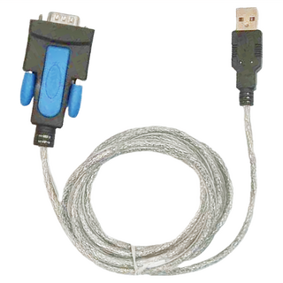 i-gota 愛購它 USB轉RS232 9PIN傳輸線 1.8m, L00815-CW, 1條