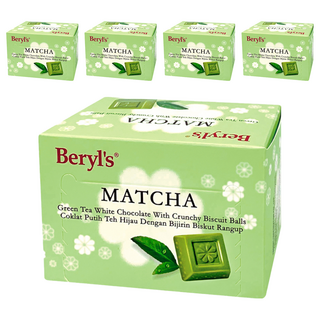 Beryl's 餅乾粒綠茶味白巧克力 60g, 5盒