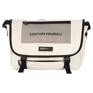 jeballot 象牙白 郵差包 38 x 13.5 x 28cm