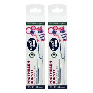dm Dontodent 假牙維持器清潔刷，德國進口, 1入, 2支