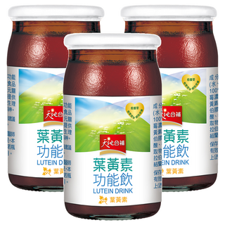 天地合補 葉黃素功能飲禮盒, 葉黃素及玉米黃素5:1黃金比例, 富含花青素,晶亮有神, 60ml, 8瓶, 3盒