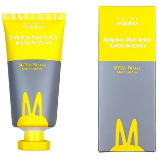 recipebox 韓兔 多效提亮防曬霜 SPF50+ PA++++ 50ml, 1瓶