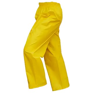兒童透氣防水雨褲 超強防潑水牛津紡布 PU防水膠層, 黃色, XXL, 1件