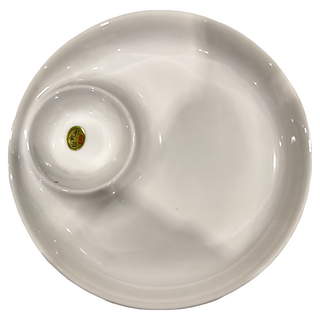 新食器 子母盤 陶瓷, 純白色, 1個