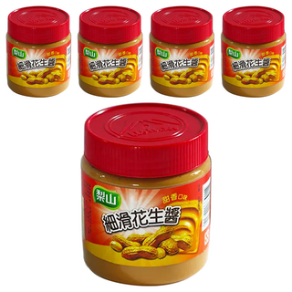 梨山牌 細滑花生醬 甜香口味 全素 台灣製造, 340g, 5罐
