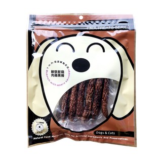 T.N.A. 悠遊鮮點系列 鮮烘鴕鳥肉蘋果棒 寵物零食, 全齡犬貓適用, 富含Omega-3、維生素C, 低溫風乾, 120g, 1包