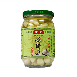 龍宏 糖醋蒜 台灣蒜頭 台灣產, 440g, 1罐