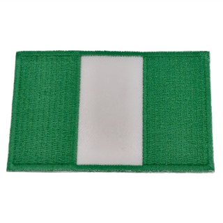 A-ONE 匯旺 奈及利亞國旗刺繡布貼 8x5cm 聚酯纖維 台灣製, 奈及利亞, 1件