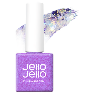 Jello Jello 亮片系列 彩色美甲凝膠，多款亮片與紫色發光亮片的獨特組合，請搭配光療燈使用！, JG-10 Purple Leon, 10ml, 1件