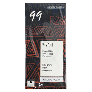 ViVANI 德國99%極黑巧克力片 純素, 80g, 1片