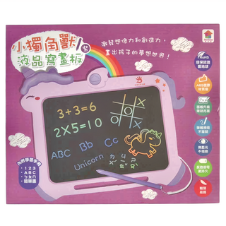 双美生活文創 兒童小獨角獸液晶寫畫板 3歲以上, 紫色, 1盒