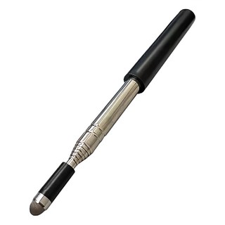 ZIYA 金屬網布頭 電容式觸控筆 商務伸縮款 業務黑色, 1支